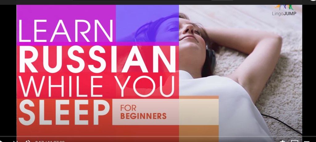 How to learn Russian online - Learn Russian while You sleep. 