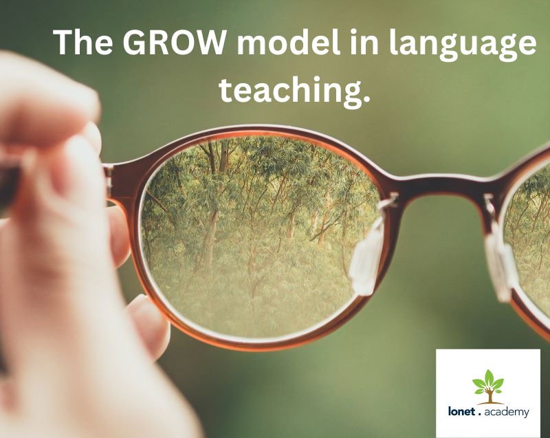 How to use coaching in language teaching. The GROW model. Language coaching and teaching, blended type.