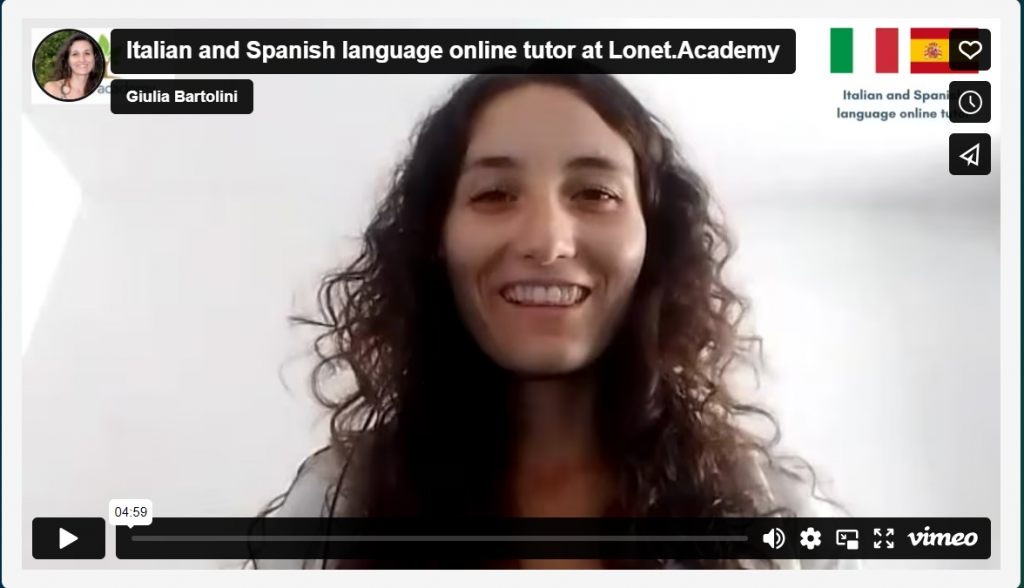 Itāļu valodas privātskolotāja Lonet.Academy