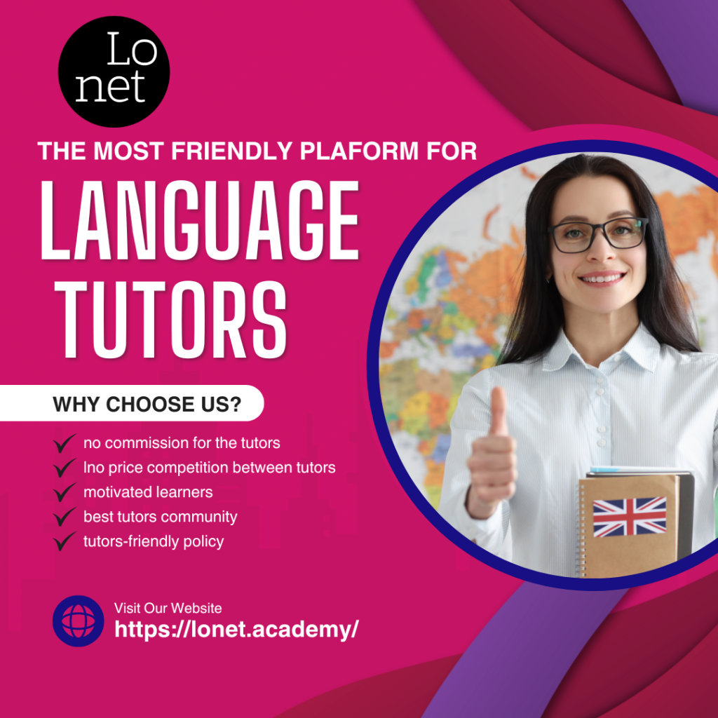 Teach English online on Lonet - the most friendly language platform for language tutors